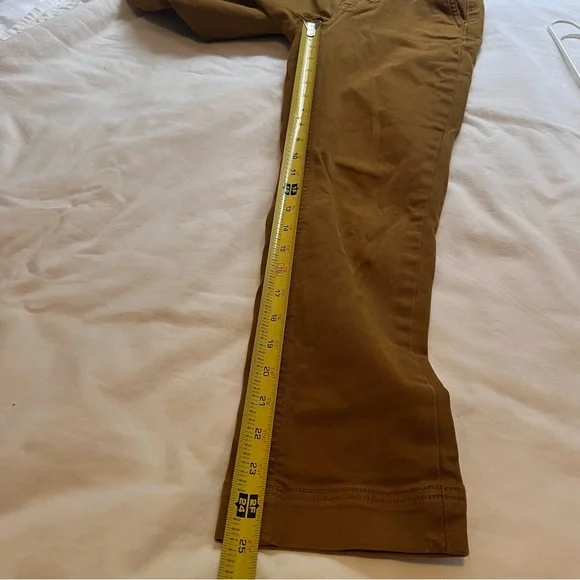 Everlane The Slim Leg Crop Pants Regular Mustard Women’s Size 2 - Picture 8 of 11